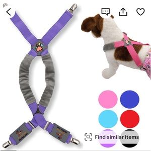 Dog Suspenders for Pet Clothes Apparel Diapers Pants Skirt Belly Band